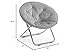 Urban Lifestyle Micromink Foldable Saucer Chair, Grey