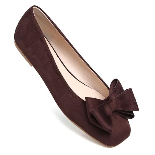 Image of Dear Time Women's Flats Shoes Bowknot Dressy Ballets Loafers Wedding Business Casual Walking Shoes