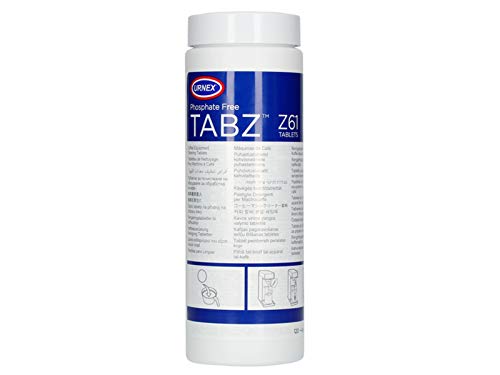 Urnex Tabz Z61 Coffee Equipment Cleaner Tablets - 120 Tablets - Phosphate-Free