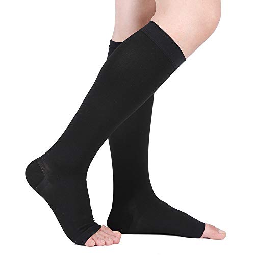 Image of MGANG Knee High Compression Socks 20-30mmHg, Varicose Veins, Short Length