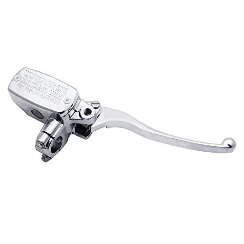Levier de frein moto 7/8 22mm maître-cylindre hydraulique universel droit argent