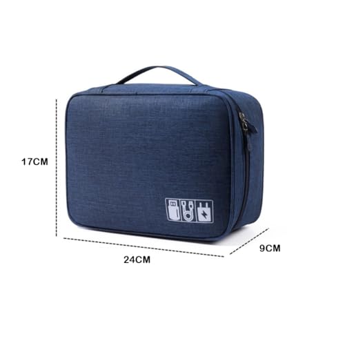 Estojo Organizador Necessárie Bolsa de Transporte Para Cabos, Fios, Acessórios Eletrônicos, Carregad