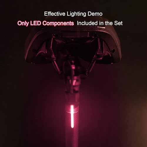 Image of DIY kit Streaming Lights 3v Waterproof led Beads Breathing Light Auto Meteor Light (Pink Light 2 pcs.)
