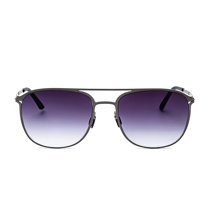 Pilot Sunglasses for Men & Women | Stylish | 100% UV Protection | Lightweight & Durable Frame | Premium Look Fashion Sunglasses | Grey Lens | Medium Size-image-19