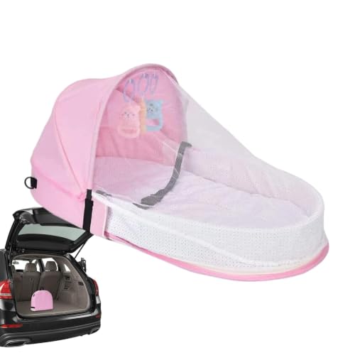 Cama portátil infantil plegable transpirable para evitar mosquitos e insectos 8