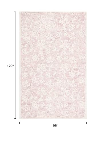 Tapete decorativo SAFAVIEH 243x183 cm rosado y blanco miniatura 2