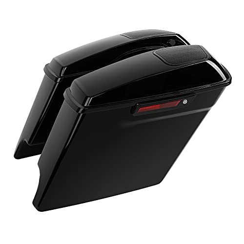 Kit de Tapa de Bocina para Alforjas Estiradas de 5" con Bra para Alforjas, Recortes para Bocinas 6" x 9", para Harley Davidson Touring Road King, Road Glide, Street Glide y Select CVO 2014 en adelante miniatura 1