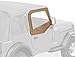 Bestop 5178037 Spice Upper Fabric Half Doors for 1988-1995 Wrangler W/Rounded Upper Rear Corner