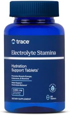 Trace Minerals Electrolyte Stamina – Heart Health & Hydration Support – Electrolyte Supplement Aids Muscle Cramp Relief & Endurance – Mineral Supplement with Magnesium – 90 Tablets (15 Servings)