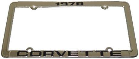 1978 Corvette License Plate Frame Chrome