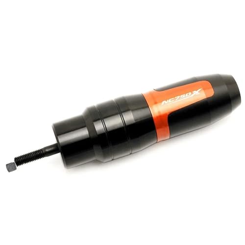 Protection échappement moto NC750X 2025, finition CNC orange premium