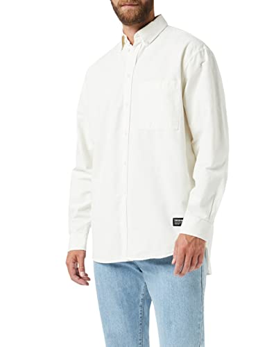 Dr Denim Men's State Shirt, White Sand, XS