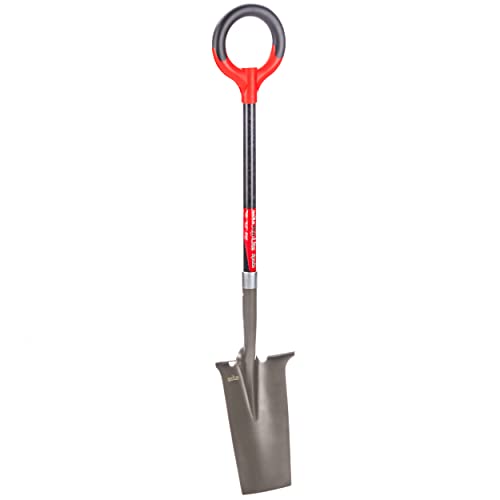 Radius Garden 25111 Pro-Lite Ergonomic Carbon Steel Spade, Red