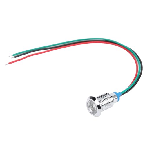 Luz Indicadora LED 4 Conjuntos de Luz Indicadora à Prova D'água de 2 Cores ânodo Comum 10mm 1224V (