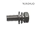 YUNSHUO Stainless Steel Motorcycle Battery Terminal M6 x16mm Bolt Square Nut Kit Scooter