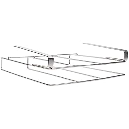 Hemoton Cutting Board Organizer Hanging Rack Cabinet Door Holder for Cutting Boards Pot Lids Mugs Kitchen Storage Shelf under Cabinet Space Saving Accessory 10.15 X 10.15 X 3.26 in