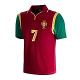 Copa Football - Portugal 1998 - Camiseta de Fútbol Retro - Hombre - XL - Roja