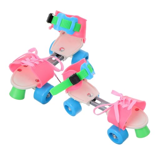 POPETPOP Boys Girls Quad Skates 1 Pair Boys and Girls Roller Skates Double Row Wheels Easy to Use for Activities