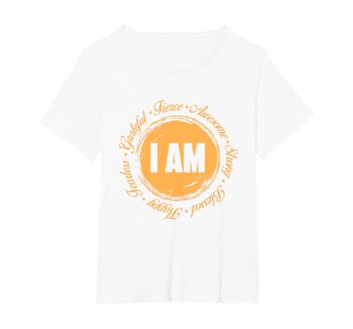Motivational Quote Inspiration Positive Saying Life Slogan T-Shirt, Women's Plus, White, 5X