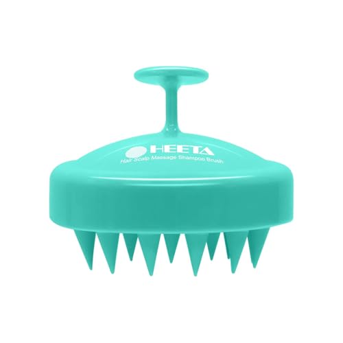 HEETA Scalp Massager Shampoo Brush: Gentle Head Massager for Hair Growth & Relaxation -Silicone Scalp Scrubber for Deep Cleaning, Dandruff Prevention & Oil Control – Soft Bristles Hair Care, Green HEETA Scalp Massager Shampoo Brush: Gentle Head Massager for Hair Growth & Relaxation -Silicone Scalp Scrubber for Deep Cleaning, Dandruff Prevention & Oil Control – Soft Bristles Hair Care, Green