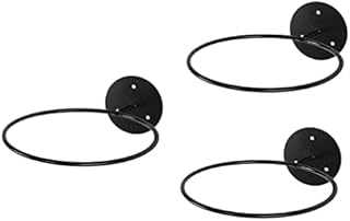 TOPBATHY 3pcs Metal Ball Holder Wall Mount Plant Holder Ball Rack Holder Wall Storage Organizer for Basketball Volleyball Soccer Ball Football Display