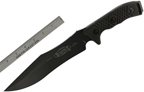 Microtech 104-1 Arbiter Fixed Knife Plain Edge 9" Blade Black