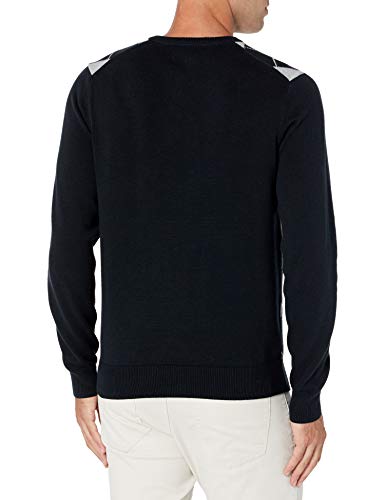 Amazon Essentials Men's V-Neck Sweater (Available In Big & Tall), Black, Argyle, X-Large #TOP2