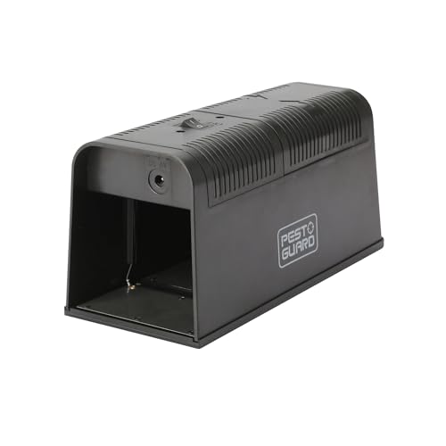 PEST GAURD Electronic Rat Traps That Kill Instantly Humane Electric Rat Mouse Trap Indoor Rat Zapper 2-in-1 Corded Battery Operated Mice Trap Catcher No Poison No Mess Pet Safe Indoor Outdoor Use