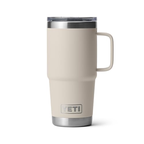 Image of YETI Rambler 20 oz Travel Mug, Stainless Steel, Vacuum Insulated with Stronghold Lid