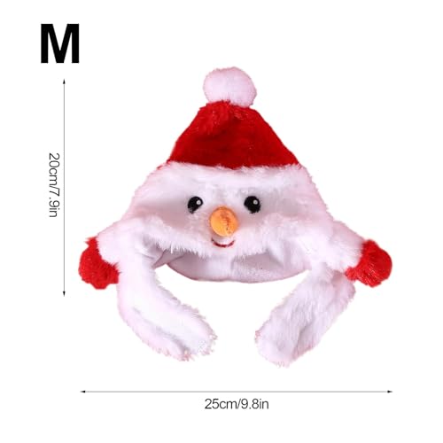 Roupa de gato de Natal, fantasia de gato - de neve de árvore de Natal roupas fofas e quentes para ga