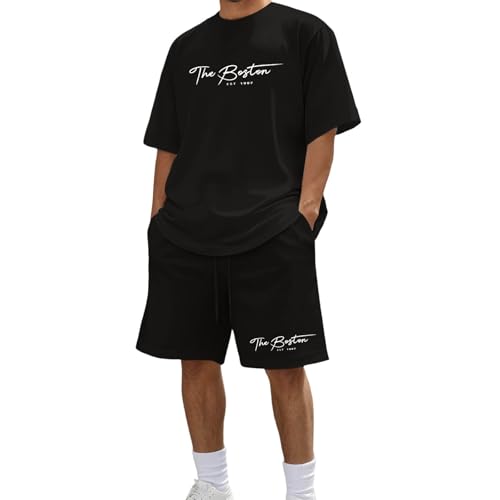 Ensemble décontracté homme t-shirt imprimé mode été tissu respirant