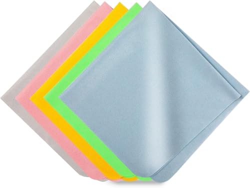 Image of CERLINK Microfiber Cleaning Cloth for Laptop Screens, Monitors, Keyboards, Phones, Cameras, Tablets, Sunglasses & More - Soft, Lint-Free, Reusable Wipes - Random Colors (Pack of-2)