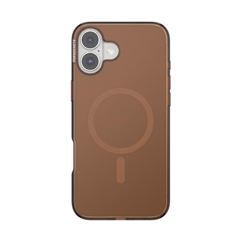 Image of PopSockets Polycarbonate iPhone 16 Plus Case Compatible with Magsafe, Phone Case for iPhone 16 Plus, Wireless Charging Compatible, Case Back Cover Only - Amber