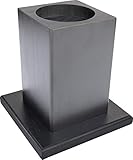 Demase Elevador de muebles y cama de bambú macizo, 1 elevador extra | (negro)