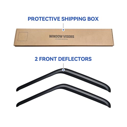 Image of Window Visors Rain Guards for 1987-1991 Chevy Blazer, Out-Channel Window Vent Wind Deflectors Visors Shades for 1973-1991 Chevy GMC C /K /R-Series Pickup /Suburban