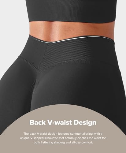 BRXL Seamless Impact Compression Scrunch Butt Lifting Shorts for Women V Back 5" Inseam High Waist Workout Gym Yoga3