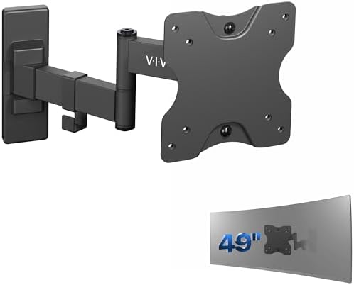 VIVO Full Motion TV Monitor Tilt and Swivel VESA Wall Mount LCD LED Screens 13 to 27 MOUNT-VW01M