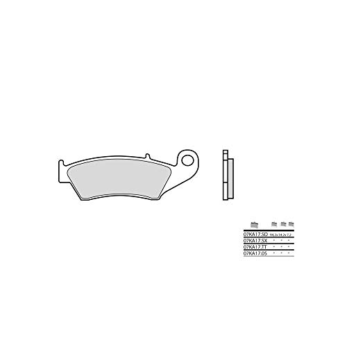 Plaquettes de frein Brembo 07KA17TT matériau carbone céramique moto