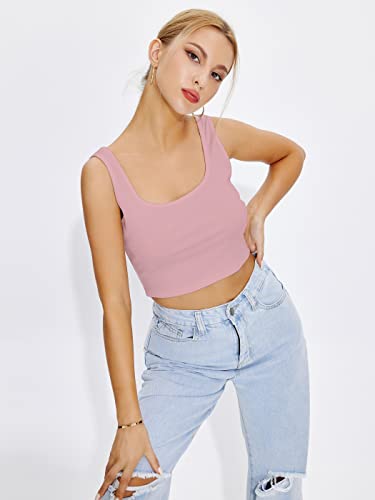Image of Shasmi Women's & Girls' Solid Sweet Heart Neck Slim Fit Simplicity Tops (TOP 50)