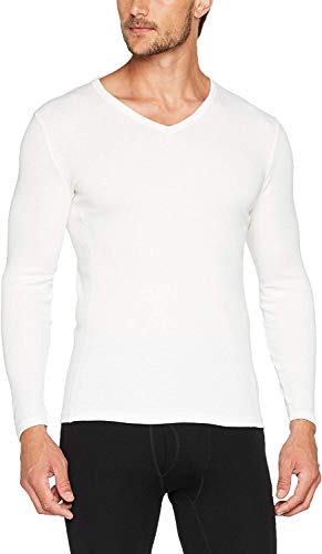 Preisvergleich Produktbild Damart Herren Tee-Shirt Manches Longues Thermolactyl Bioactif Thermounterwäsche - Oberteil, Weiß (Weiß), XL