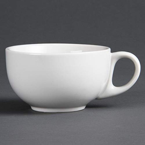 Olympia Whiteware Cappuccino Cups Drinks Serving Dish Hot Drinks Tableware Home Kitchen Restaurant Bar Cafe 284ml 10oz 284ml. White. Pack quantity: 12.