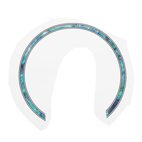 OFFSCH Guitar Sound Hole Decal Acoustic Guitar Sticker Decal 3d Ring Inlay Sky Blue