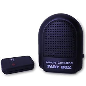 Funny Tricky Electronic Remote Fart Box Gift Series Control Woody Authentiek klinkende magnetische scheetdoos – Zwart
