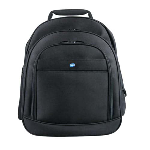 SIMPLETEK - Plecak Manhattan 170224 | kompatybilny z notebookami o przekątnej ekranu do 17" | 12, 13, 14, 15, 16" | Sztywny plecak, czarny (odnowiony), czarne, Taglia unica
