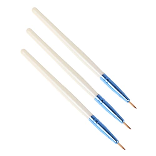 BATHVEVE 3piezas Delineador Fino Punta Pinceles Maquillaje Herramientas Portátiles Ojos