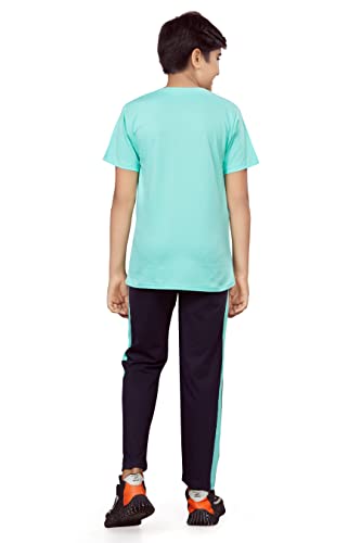 Image of Kids Night Suit for Boys - Cotton Set of Pyjama & T-Shirt Sleepwear - Lightweight & Comfortable Night Wear for Kids