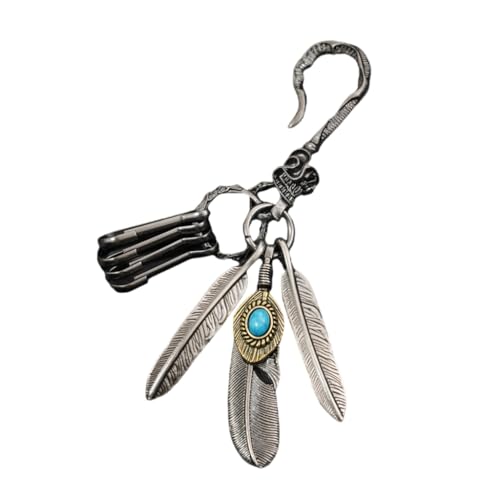 Artistics Keychain With Turquoise Accessory for Vintage Appeal
