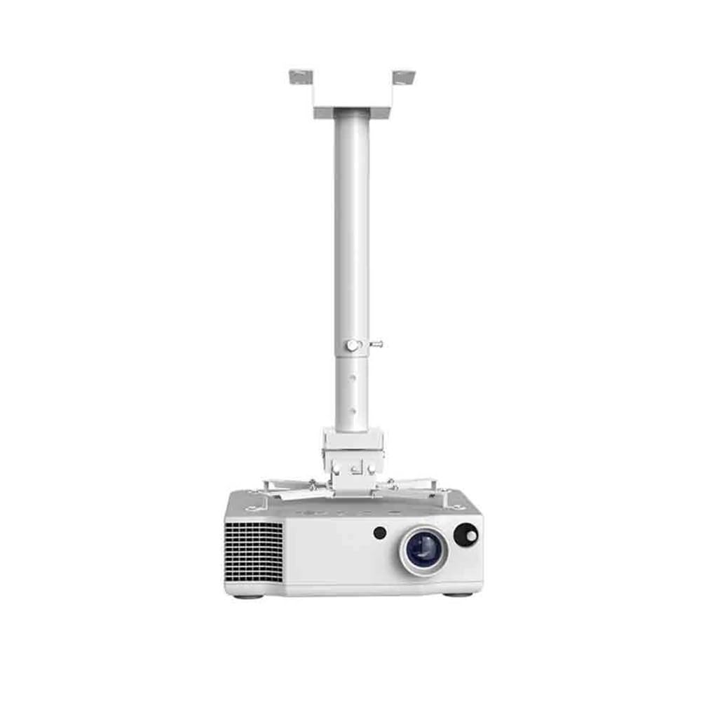 LJHFG63KUYT Projector stand Multi-function Hanger Projector Universal Installation Ceiling Extension Adjustable Telescopic Fixed Hanging Bracket Home Cinema(White)