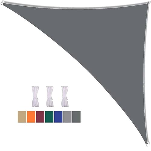 Voile d'ombrage triangulaire avec protection UV 95% pour extérieur