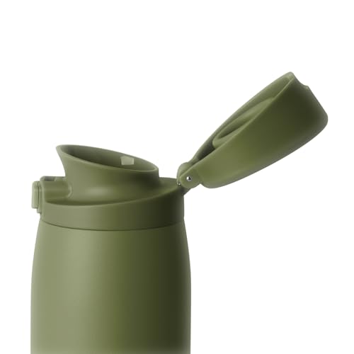 Simple Modern Sidekick Travel Coffee Mug | Ceramic-Lined Insulated Stainless Steel Tumbler | Leak-Proof and Cup Holder Friendly | 16oz, Grasshopper by Simple Modern - Image 2